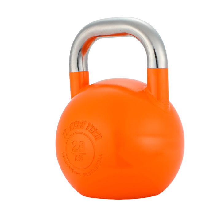 Pack Kettlebells de competición - Pesas Rusas 4-24 kg + rack Fitness Tech