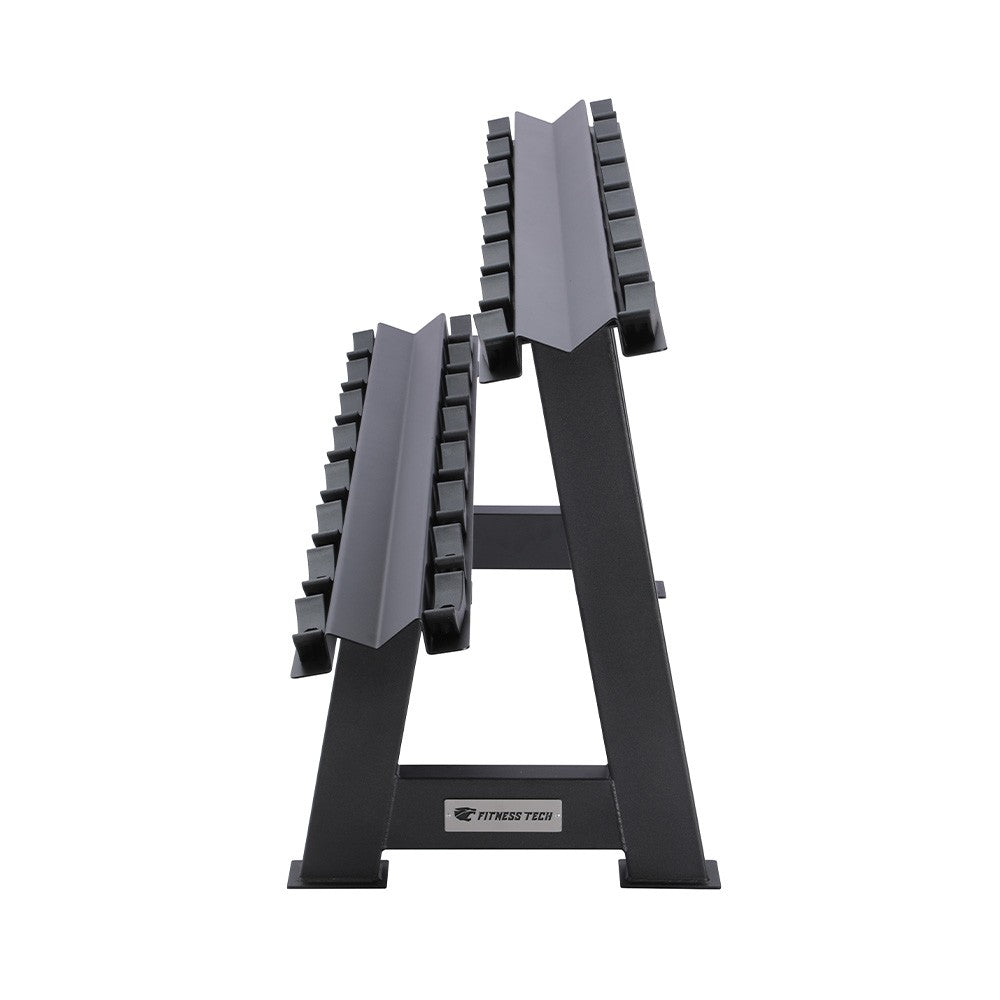 Soporte de mancuernas profesional de 8 Pares - Lateral 1