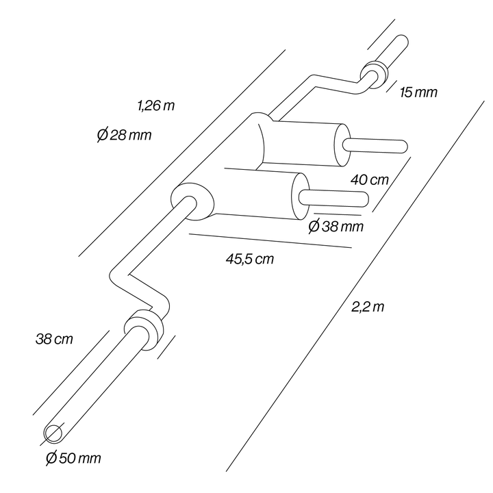Barra de sentadillas safety | Fitness Tech