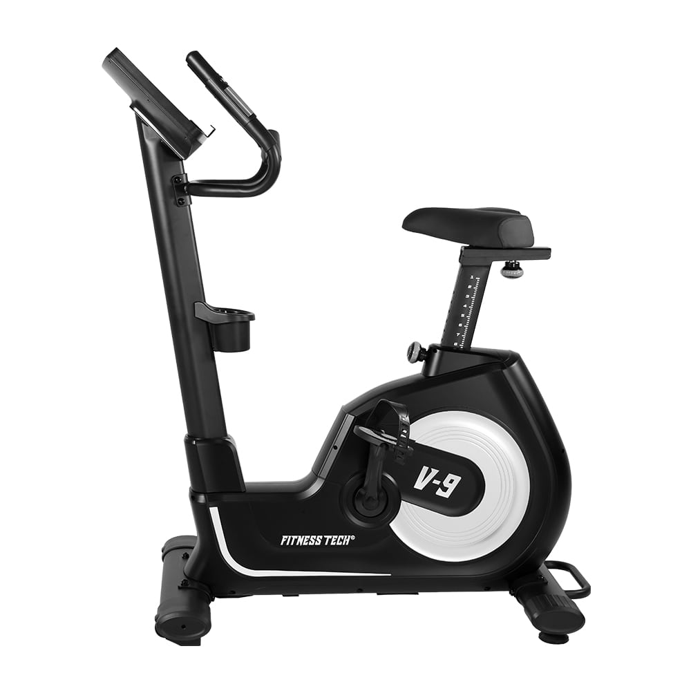 Bicicleta estática vertical V-9 Pro Series vista lateral