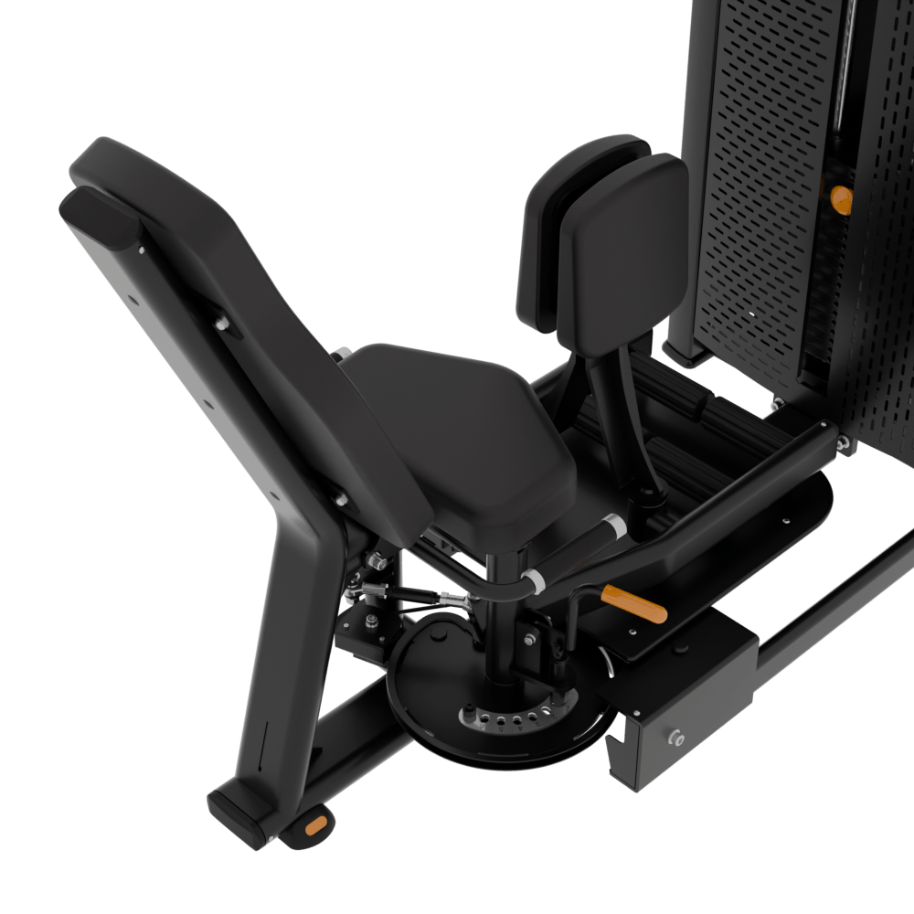 Máquina selectorizada dual | Abductor-aductor asiento y sistema
