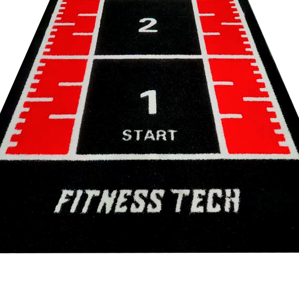 Césped artificial para gimnasio | Pista de sprint - Rojo (Inicial)