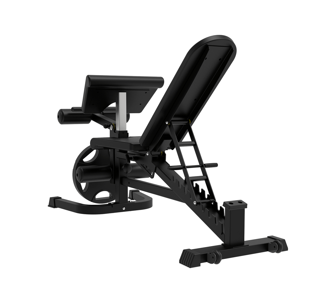 Banco ajustable con extensión de pierna