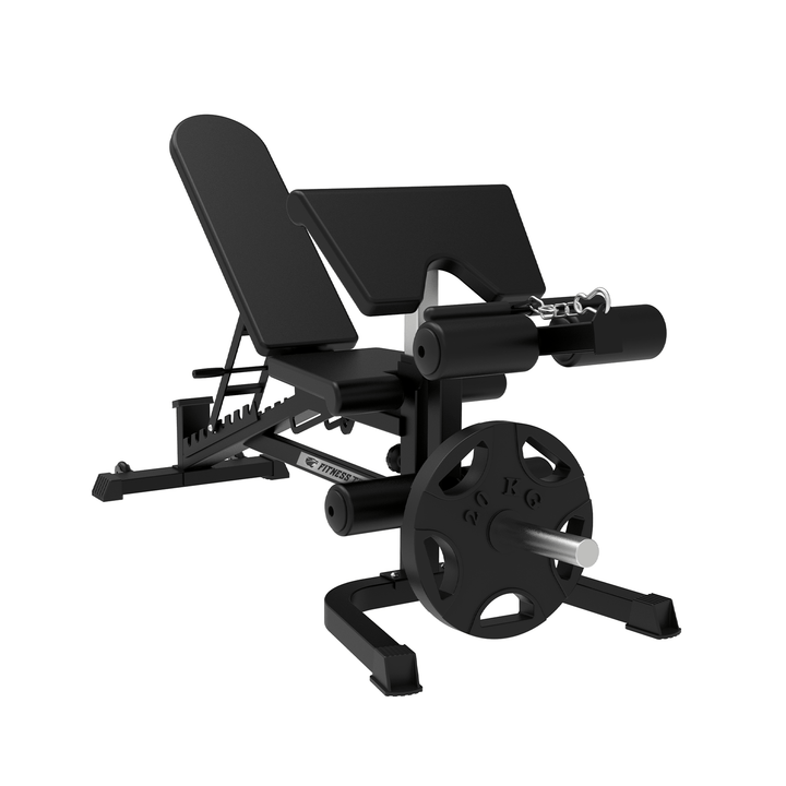 Banco ajustable con extensión de pierna