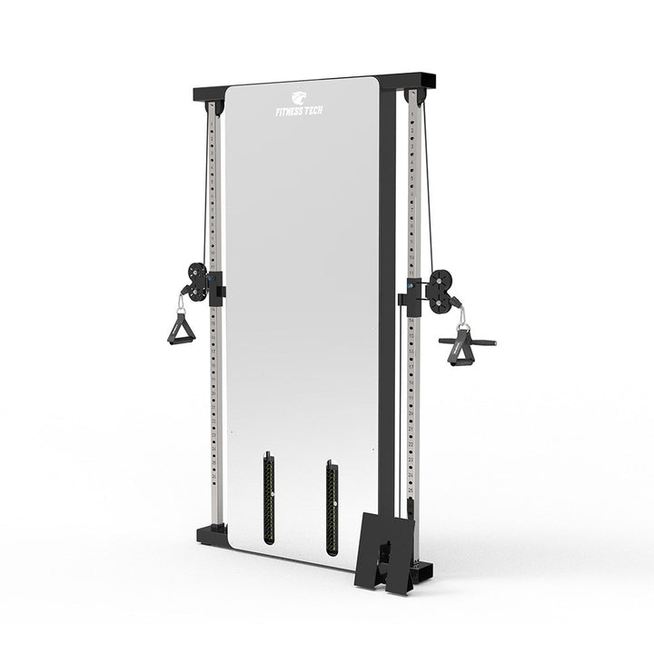 Cruce de Poleas en Máquina (Efecto Espejo) - Diagonal Izquierda