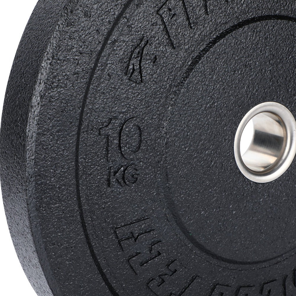 SET DE 150KG Discos Bumper Plate Alta Resistencia Hi Temp Black