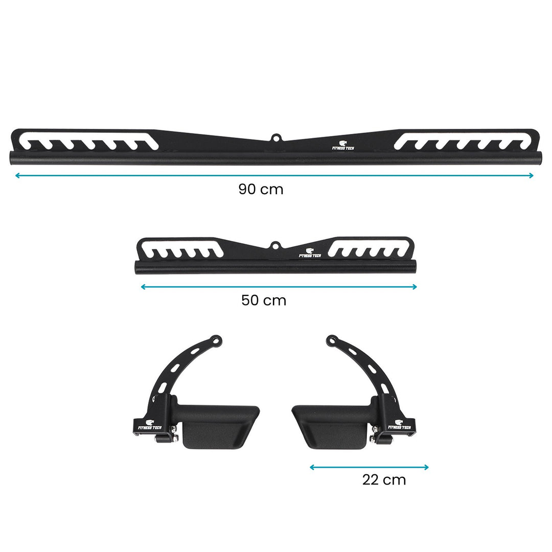 Juego 2 Agarres Poleas ajustables - Fitness Tech