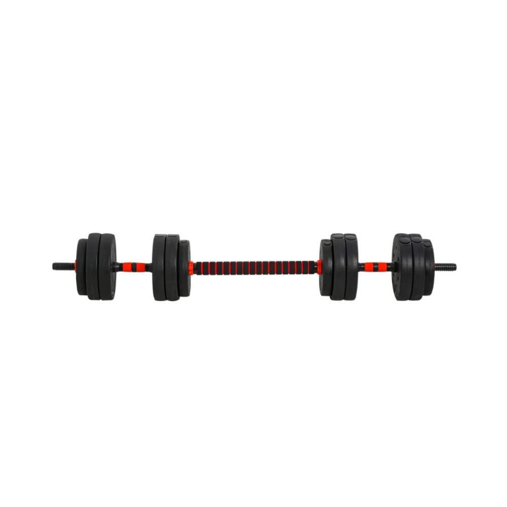 Juego de Mancuernas 2 en 1 con barra extensible ajustable - Fitness Tech