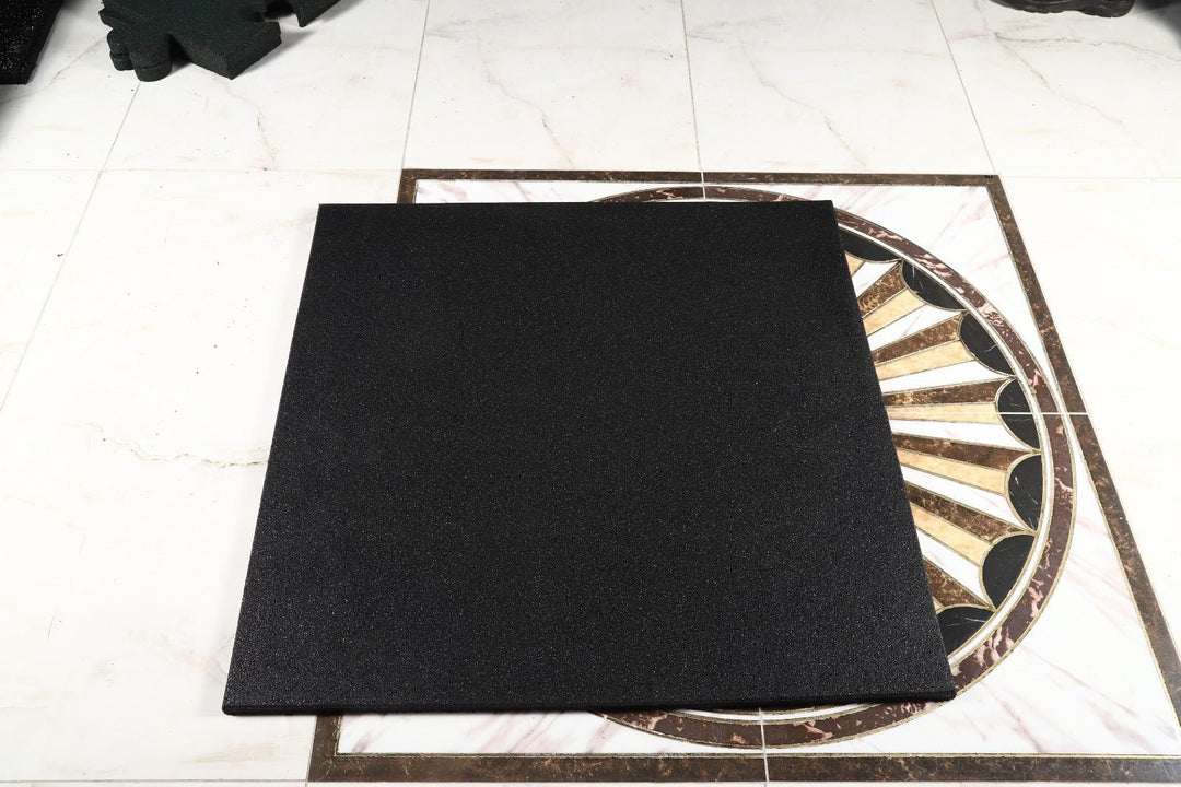 Loseta Recta Caucho Gimnasio 100x100x2cm alta densidad - Fitness Tech