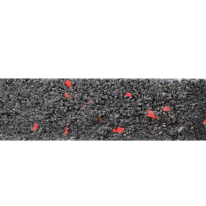 Loseta de Caucho Recta 100x100 cm Rojo EPDM - Detalle
