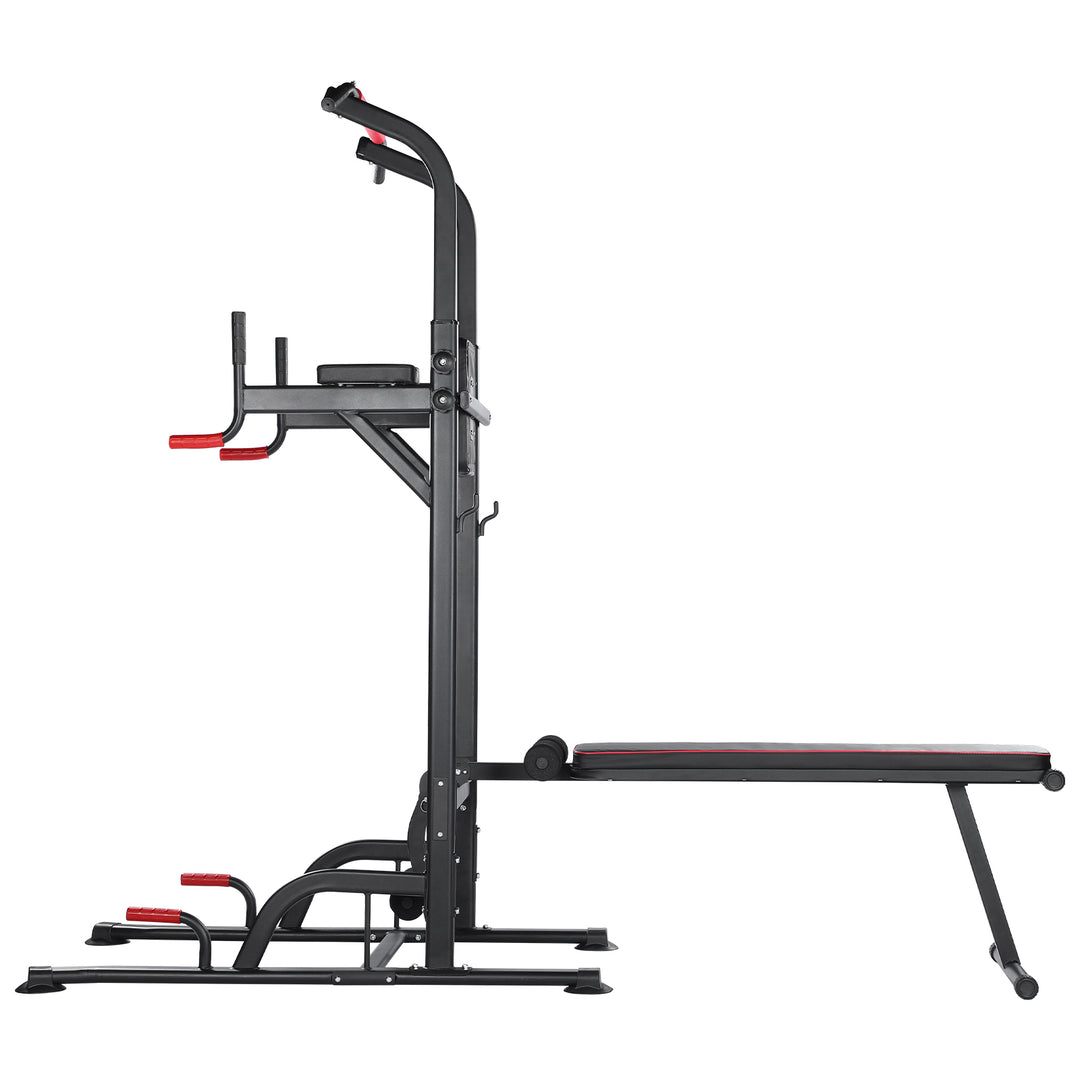 Torre de ejercicios con banco | Fitness Tech