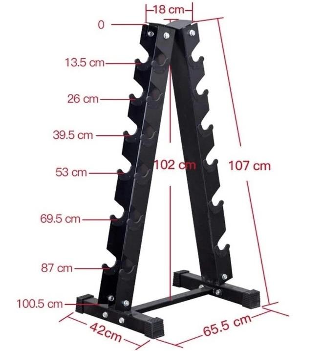 Soporte de mancuernas vertical | Fitness Tech
