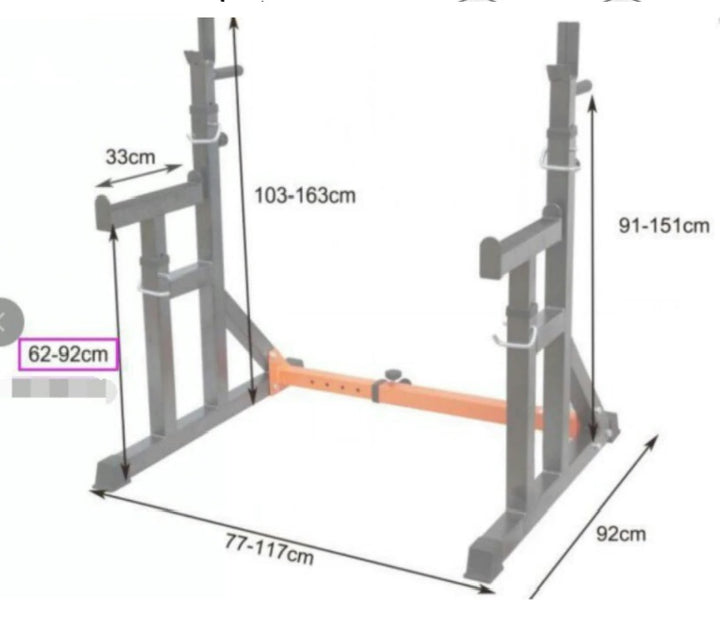 Soporte multi-función press banca | Fitness Tech